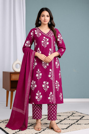 Rani Chikankari Tunic and Plazo Set"